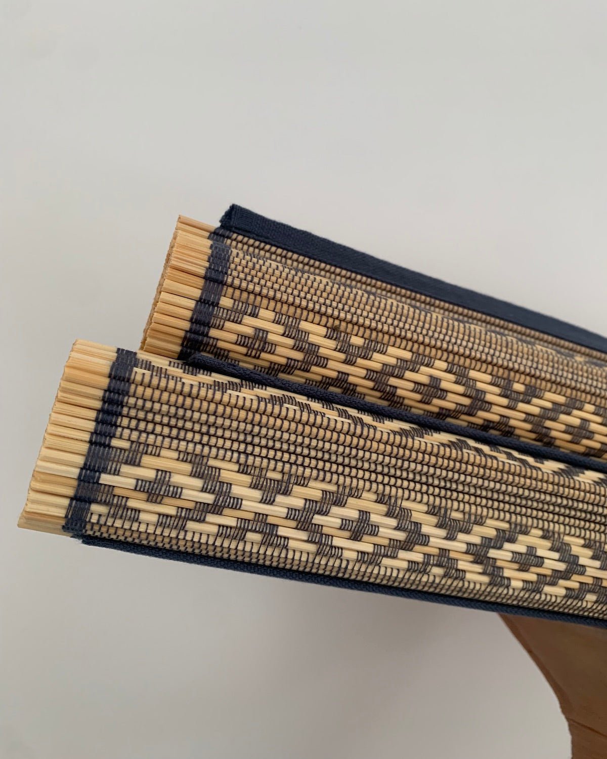 Woven Geometric Wooden Burmese Tablemat | Neutral Home Decor | Placemats - YGN Collective