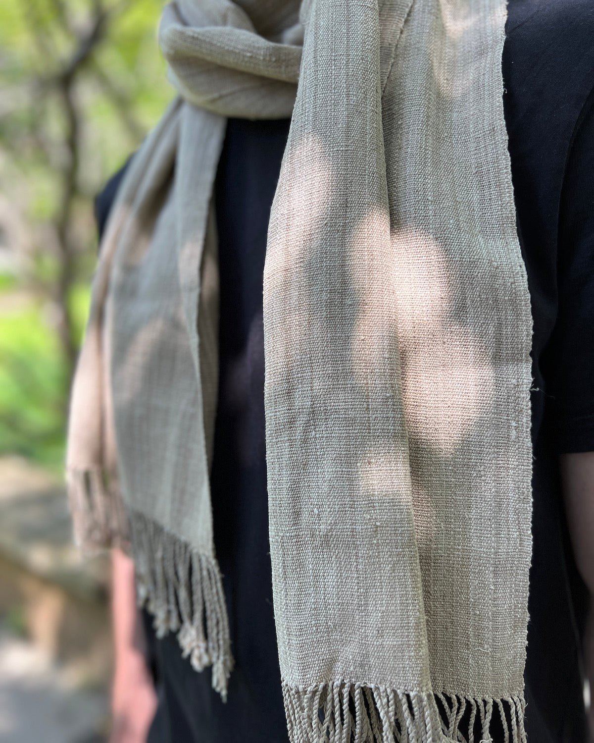 Lotus Scarf ⋆ Samatoa Lotus Textiles Pure and divine luxury scarf