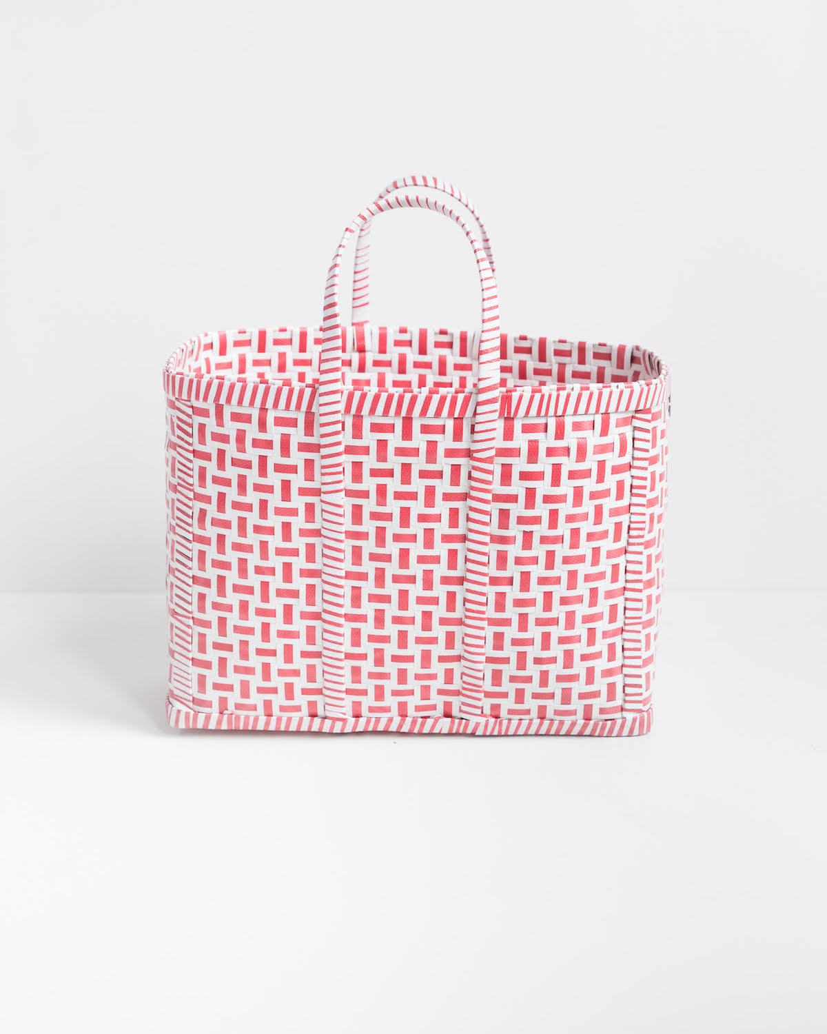 Basket in Red & White, Shopping Basket